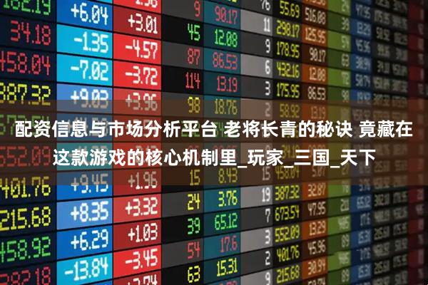配资信息与市场分析平台 老将长青的秘诀 竟藏在这款游戏的核心机制里_玩家_三国_天下